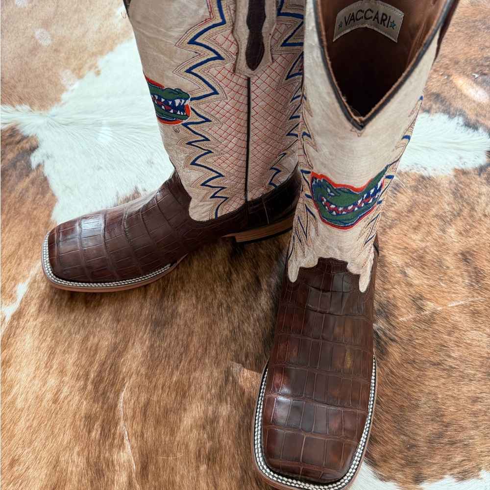 Vaccari University of Florida Gator Cowboy Boots 13D